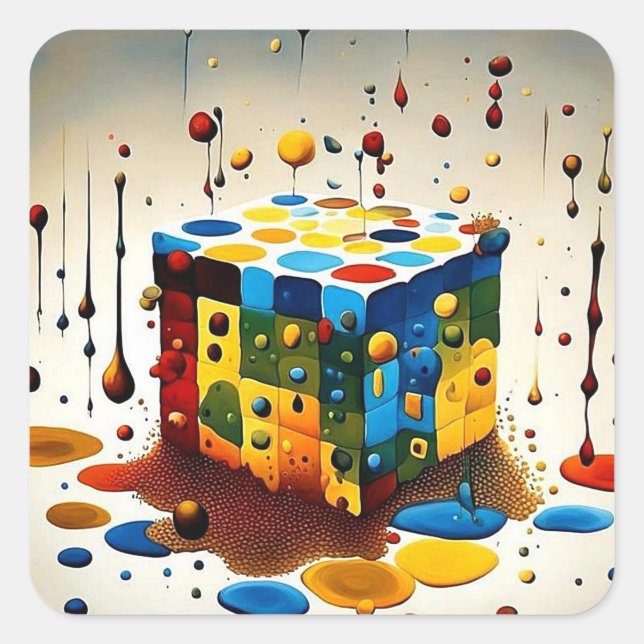 Surrealista 16 square sticker (Front)