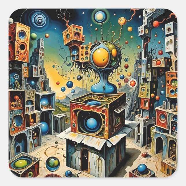 Surrealista 22 square sticker (Front)