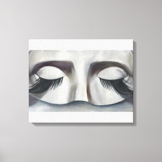 Surrealistic Carnival Mask Contemporary Wall Art (Front)
