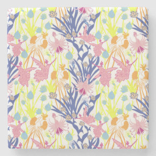 Surrealistic Garden Stone Coaster