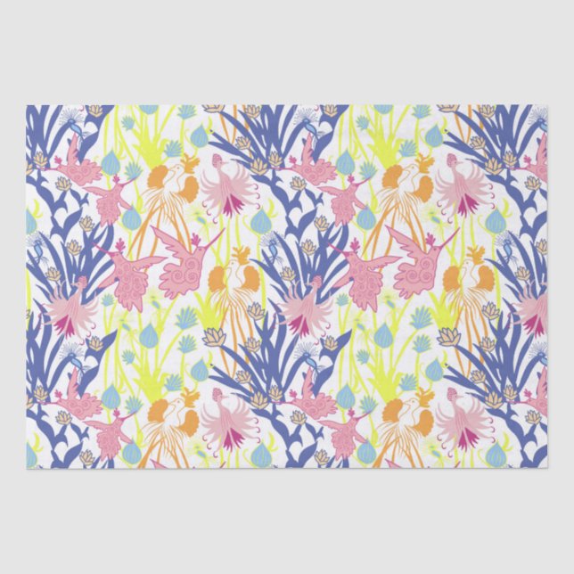 Surrealistic Garden Tissue Paper (Front)