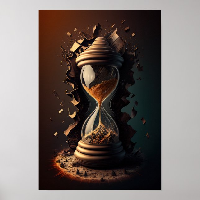 Surrealistic Hourglass #2 Poster (Front)