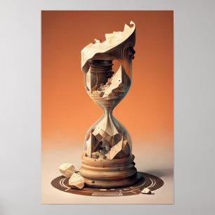 Surrealistic Hourglass #3 Poster