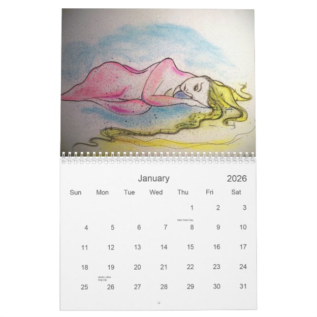 "Surrealistic Lowbrow Artist" 2013 Calendar (Jan 2026)