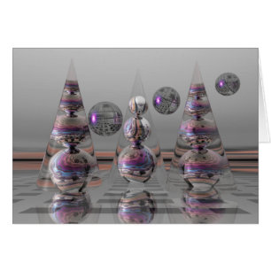 Surrealistic magical card without text