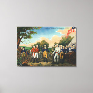 Surrender of Burgoyne Canvas Print