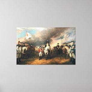 SURRENDER OF LORD CORNWALLIS by John Trumbull Canvas Print