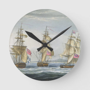 Surrender of the fort of Tamatave, engraved by T. Round Clock