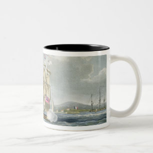 Surrender of the fort of Tamatave, engraved by T. Two-Tone Coffee Mug