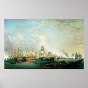 Surrender of the 'Santissima Trinidad to Poster