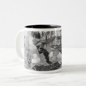 Surrender of the 'Tennessee', Battle of Mobile Two-Tone Coffee Mug (Front Left)
