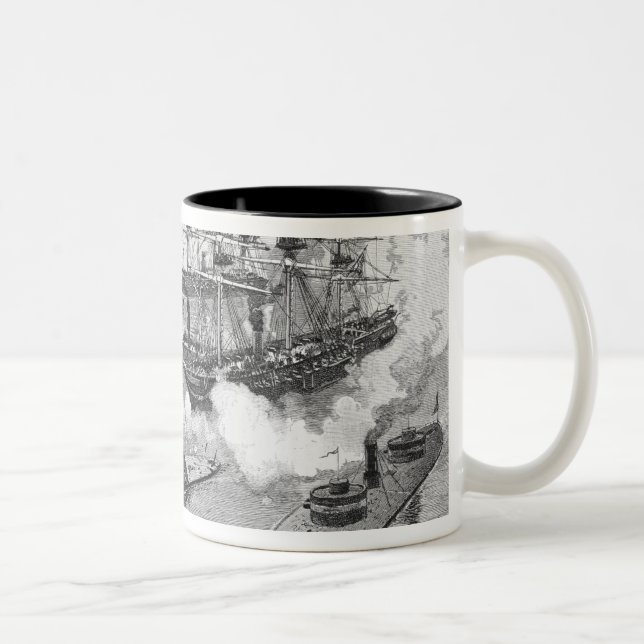 Surrender of the 'Tennessee', Battle of Mobile Two-Tone Coffee Mug (Right)