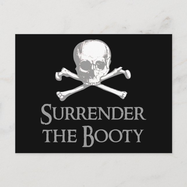 Surrender the Booty Postcard (Front)