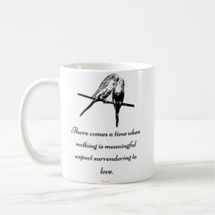 "Surrender To Love" - Rumi quote mug