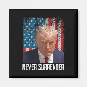 Surrender Trump Mug Shot 2024 President American F Magnet
