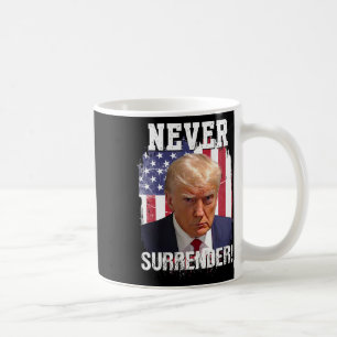 Surrender Trump Usa Flag 2024  Coffee Mug