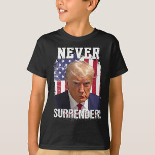 Surrender Trump Usa Flag 2024  T-Shirt