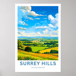 Surrey Hills United Kingdom Travel Print