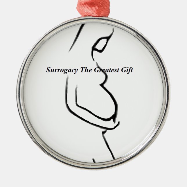 Surrogacy The Greatset Gift Metal Tree Decoration (Front)