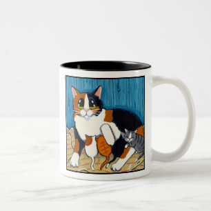 Surrogate Mum   Cat and Kittens Art Mug