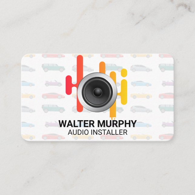 Surround Sound | Audio Speaker Business Card (Front)