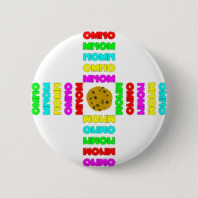 Surrounded By OMNOMs 6 Cm Round Badge (Front)