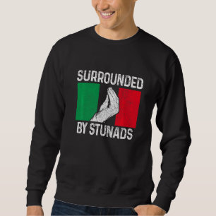 Surrounded By Stunads Italian Slang Italy Italia Sweatshirt