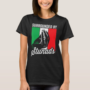 Surrounded By Stunads Sarcastic Men Women Italian T-Shirt