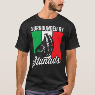 Surrounded By Stunads Sarcastic Men Women Italian T-Shirt