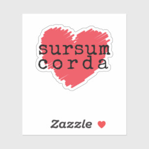 Sursum Corda Catholic Latin Sticker