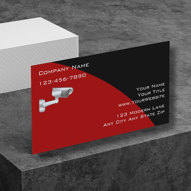 Surveillance Security Business Cards (Creator Uploaded)