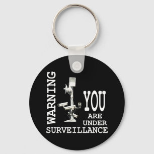Surveillance video cameras key ring