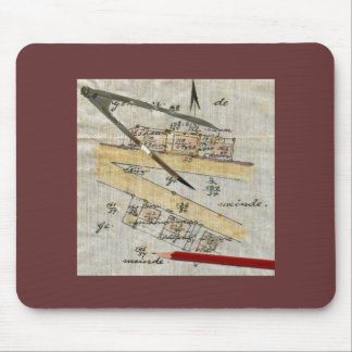 Surveying - Vintage Mouse Mat