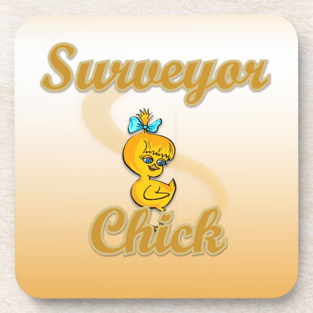 Surveyor Chick Coaster (Front)