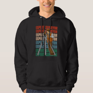 Surveyor geodesy surveying engineer theodolite pro hoodie