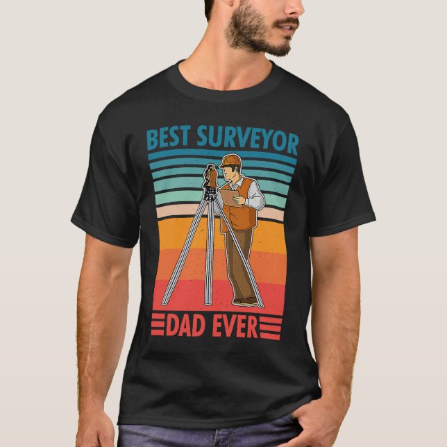 Surveyor geodesy surveying engineer theodolite pro T-Shirt (Front)