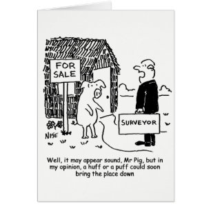Surveyor Gives Pig His Evaluation of a Property