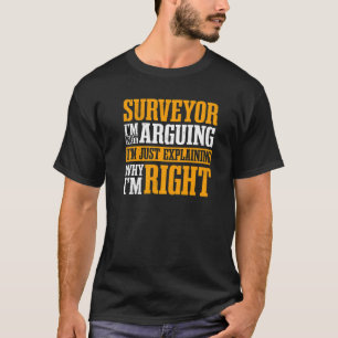 Surveyor Land Surveying Geodesists Cartographer Va T-Shirt