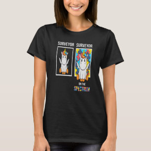Surveyor People With Autism Puzzle Unicorn Neurodi T-Shirt