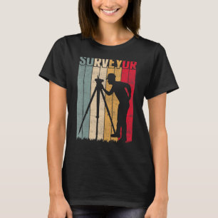 Surveyor Surveying Retro Vintage Land Examiner Car T-Shirt