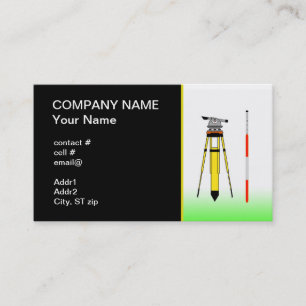surveyor tools business card