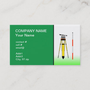 surveyor tools business card