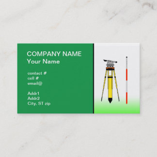 surveyor tools business card