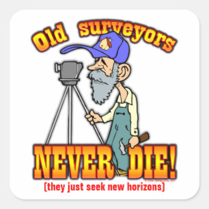 Surveyors Square Sticker