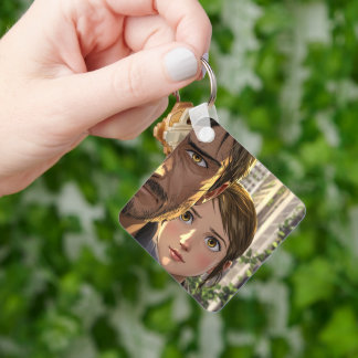 Survival Bond Post-Apocalyptic Art Keepsake Keycha Key Ring