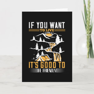Survival - If You Want To Live Card