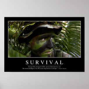 Survival: Inspirational Quote 2 Poster