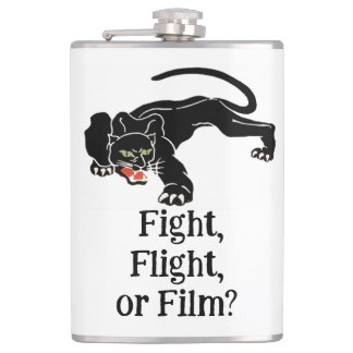 Survival instinct Fight, Flight, or Film? Choices Hip Flask
