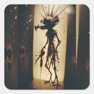 Survival of Everyday Horrors for the Rat Patrol Square Sticker