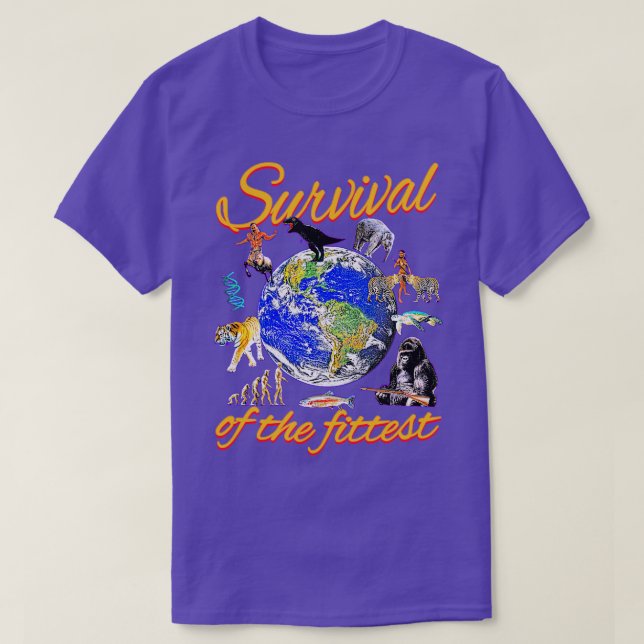 Survival of the Fittest T-Shirt (Design Front)